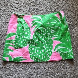 Lilly Pulitzer Pink Pout Flamenco Tate Skirt Size 6